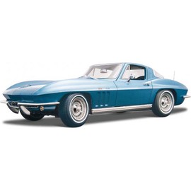 Maisto 1965 Chevy Corvette, Blue 31640BL - 1/18 Scale Diecast Model Toy Car