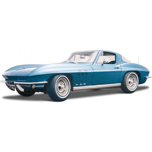 Maisto 1965 Chevy Corvette, Blue 31640BL - 1/18 Scale Diecast