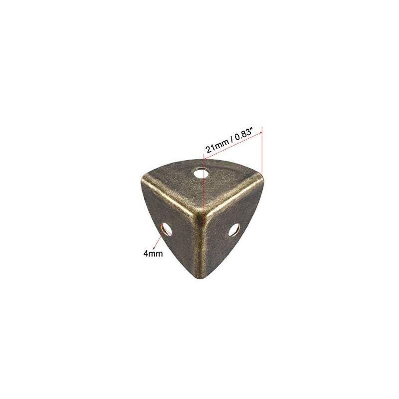 sourcing map Metal Box Corner Protectors Edge Guard Protector 21