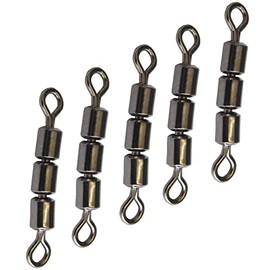 TFT Unisex - Adult 10CT853000C10 High Speed 3-Way Swivel 5 Fishing Swivels for Trout Fishing Barrel Swivel Trout Swivel Trout Swivel Trout Swivel Size 6 / 22kg Colourful Normal