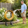 Garden Hose Holder Stand, Freestanding Heavy Duty Metal Hose Holder