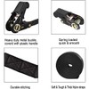 Endless Ratchet Tie Down Straps, 2Pcs Adjustable Heavy Duty Cargo