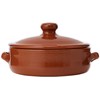 Amazing Cookware SB133 Natural Terracotta Deep Dish with Lid (Diameter