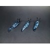 Unmarked Glass Slug, Black and Blue