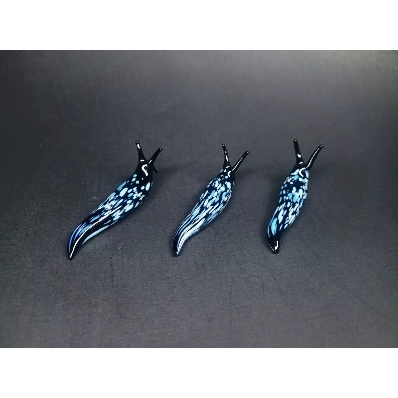 Unmarked Glass Slug, Black and Blue