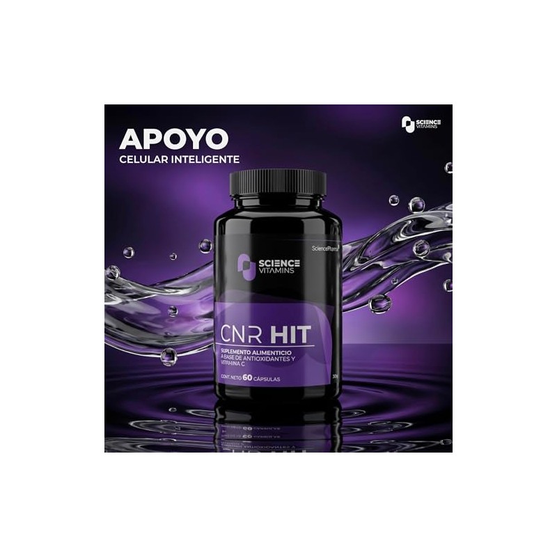 CNR HIT | Glutatión, Trans-Resveratrol, Curcumina y NAD | 60
