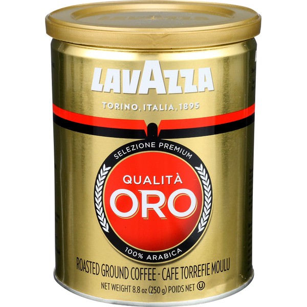 Lavazza Qualita Oro Espresso Ground Coffee, 8.8 oz