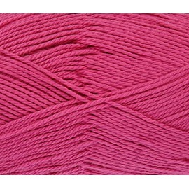 King Cole Cottonsoft DK 100% Cotton Knitting Weaving Garments Superbly Soft Yarn 1 Ball - 100g Ball 210 Metres, 229 Yards - 1848 - Hot-Pink