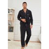 U2SKIIN Mens Button Down Pajamas Set Soft Classic Lapel Sleepwear