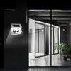 mizikuu Illuminated Solar House Number, Stainless Steel Solar House Number