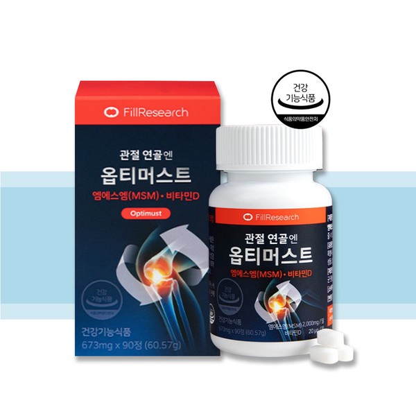 MSM Philresearch Optimus for joint cartilage, 1 box of nutritional supplement for joints / MSM 필리서치 관절 연골엔 옵티머스트 관절엔 영양제 1박스