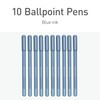 Pentonic Ballpoint Pens, 10 Count, Frosted Pale Blue Barrel with