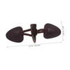 minkissy 4 Sets Imitation Horn Leather Buckle Toggle Closures for