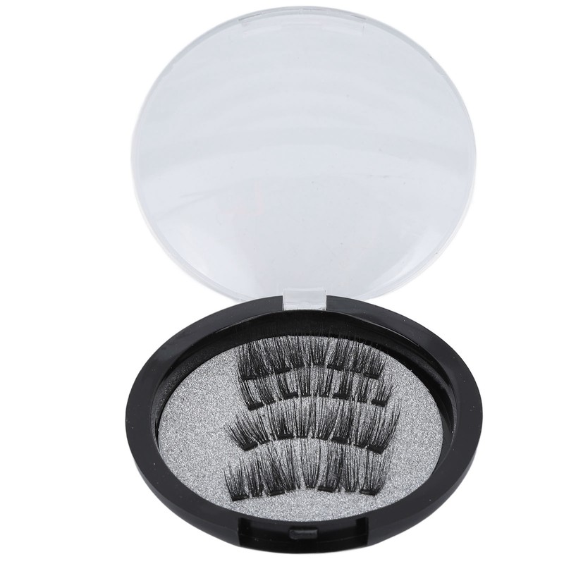 4pcs Magnetic Eyelashes Glue Free Magnetic Eyelash Clip Eyelashes Thick