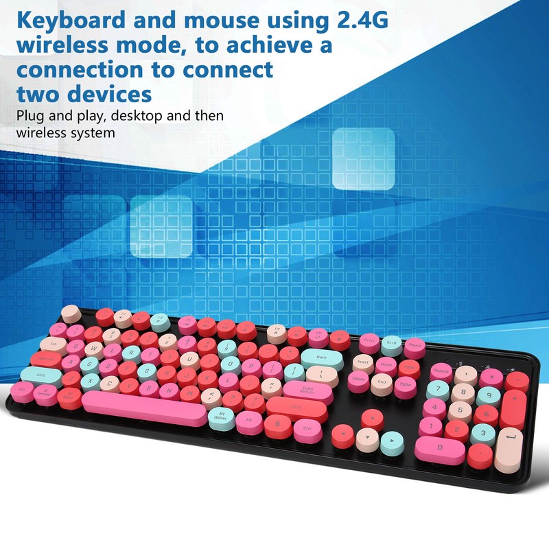 Wireless Keyboard and Mouse Combo 2.4G Wireless Mode Easy Operate