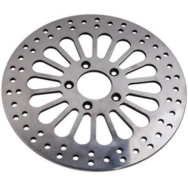 Maxpeedingrods 11.8'' Front Brake Rotor for Harley Touring Models 2008-2013, Mirror-Polished Stainless Steel Rotors, Heat Dissipation Brake part for Harley Dyna Models (front only) 2007-2017