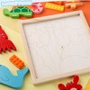 LovesTown 12PCS Wooden Stacking Puzzles, Educational Toys Sea Animal Chunky