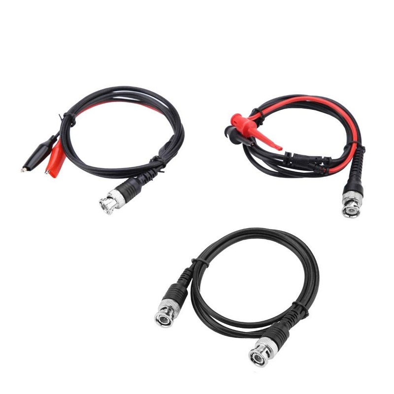 P1260 BNC to BNC Coaxial Cable Crocodile Chip Test Hook