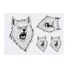 4 x 'Werewolf Howl' Temporary Tattoos (TO00075356)