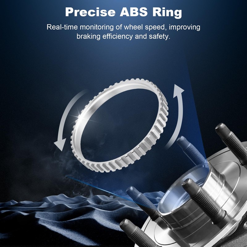 Uni-Links 515151 Front Wheel Bearing Hub Assembly Compatible with Ram