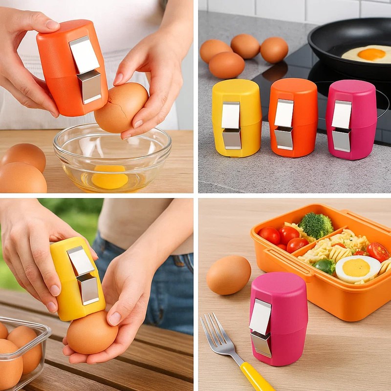 6 Portable Egg Opener Tools - Egg Shell Opener for