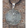 Kiss of Leather Tree of Life Pendant with Spiral 925