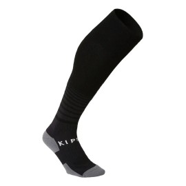 Medias Largas De Fútbol Adulto F500 Negro Kipsta Talla 28,5/30