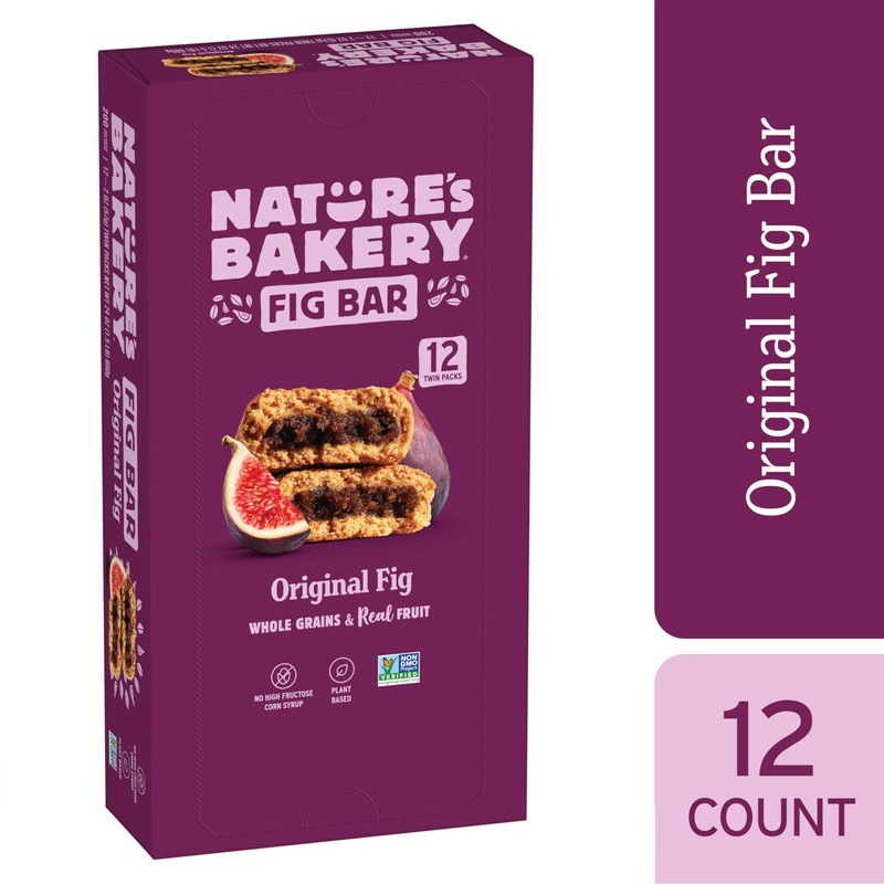 Nature’s Bakery Whole Wheat Fig Bars, Original Fig, Real Fruit,