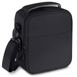 SafeDelux Lockable Lunch Box with Combination Lock，Insulated Lunch Bag Reusable Leakproof Cooler bag For Travel Work (Black)