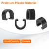 sourcing map 20pcs Bicycle Cable Clamps C-Clips Housing Hose Guide