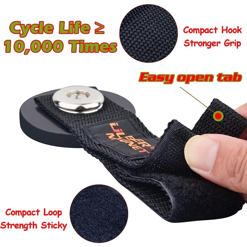 ULIBERMAG Strong Magnetic Hooks, Heavy Magnetic Tool Manager, Extension Cables,