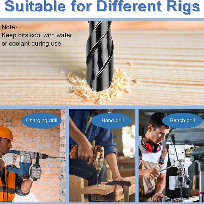 Sharpro 10Pcs Masonry Concrete Drill Bit Set for Tile,Ceramic, Bricks,