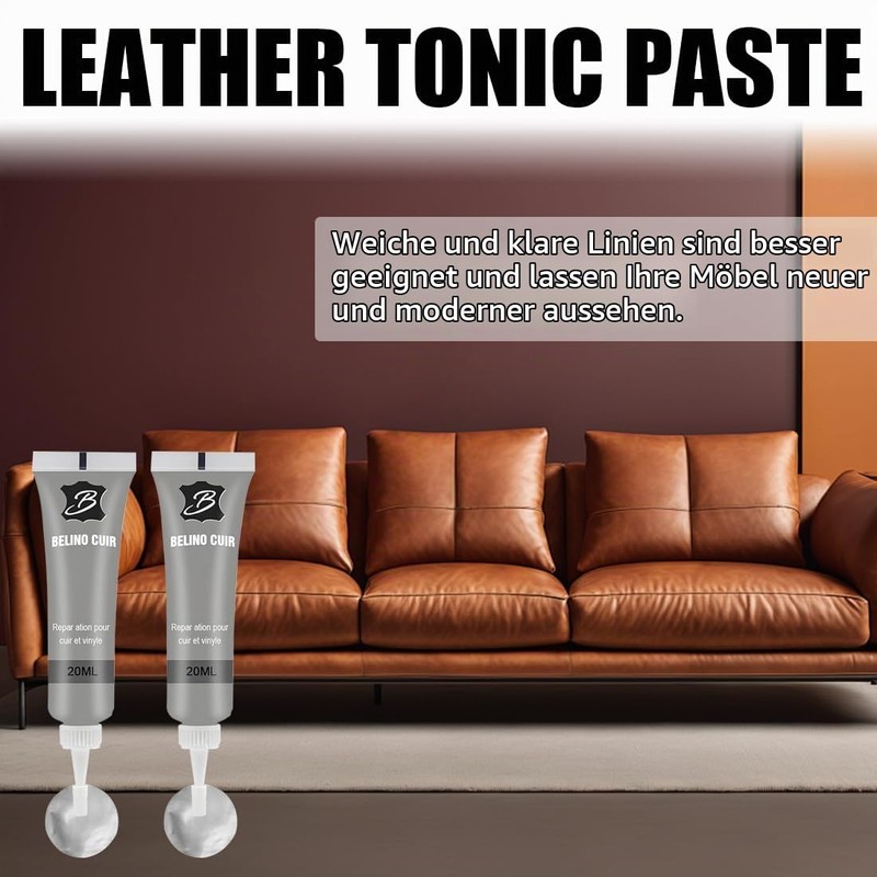 Leather Repair Kit Grey (2 Tubes) - Faux Leather Repair