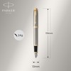 Parker IM Premium Fountain Pen | Brushed Metal with Gold