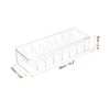 sourcing map Cable Storage Box with Compartments, Cable Organizer Transparent