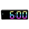 Colorful LED Digital Alarm Clock Large LED Screen Electronic Alarm