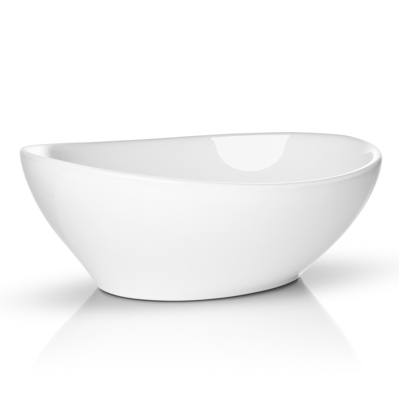 Miligore 16" x 13" Oval White Ceramic Vessel Sink -