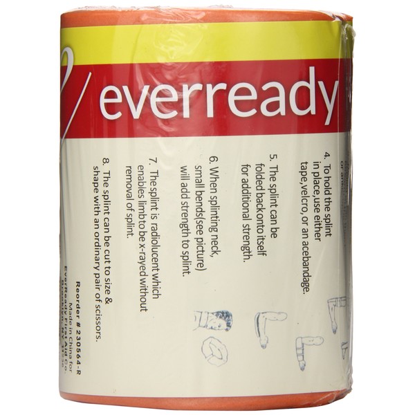 Ever Ready First Aid Universal Aluminum Splint, 36 Inch Rolled, 5 Ounce