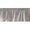 Ivory and Gray Stripe Valance Curtain, Ticking Gray and Ivory