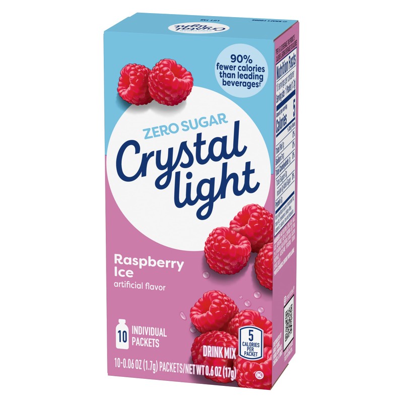 Crystal Light On The Go Raspberry Ice Drink Mix, 0.6