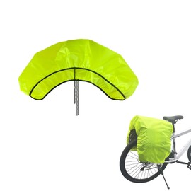 126 x 66 cm Bicycle Bag Rain Cover, Light Green Illuminated Protective Cover for Rear Luggage Bag, Waterproof Bicycle Basket Cover for Bicycles, Mountain Bikes