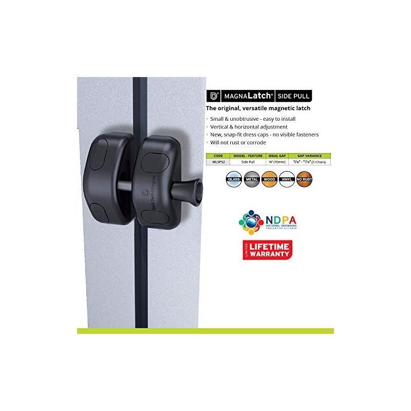 D&D Technologies MLSPS2S MagnaLatch General Purpose Side Pull Magnetic Gate