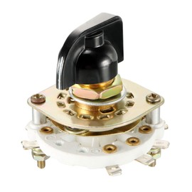 Rebower Band Selector Rotary Switch(w Knob), 2P3T 2 Pole 3 Throw, Single Deck [for Radio, TV, Industrial Machine Control Unit] - 1 Pcs