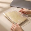 Clear Book Cover, Jelly PVC A5 Notebook Planner Cover Waterproof