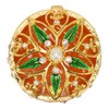 Metal Jewelry Box Innovative Exquisite Hand Painted Hinged Jewelry Organizer