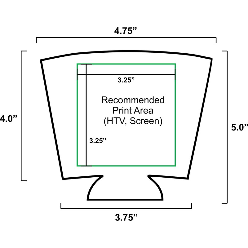 Blank Foam Party Cup Coolie (6 Pack, Black)