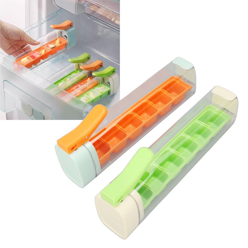 2PCS Ice Cube Trays 6 Grids Easy Release Reusable Ice