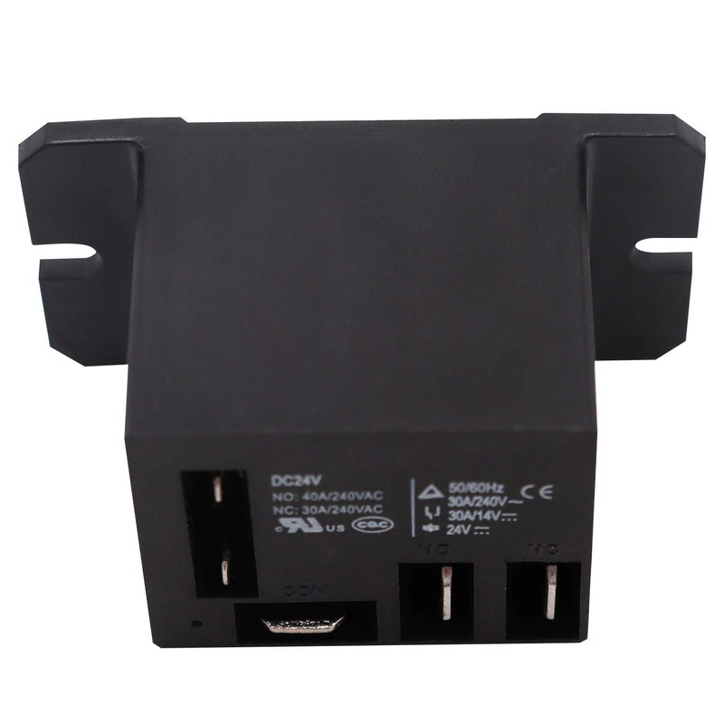Tnisesm 2PCS Power Relay DC24V Coil, 30A SPDT(1NO 1NC) with