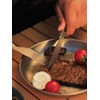 RISON-Titanium Round Camping Plate Titanium Plate Outdoor Ultra Light Camping