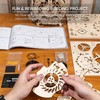 ROKR 3D Wooden Puzzles for Adults Mechanical Clock Kits-Owl Clock,